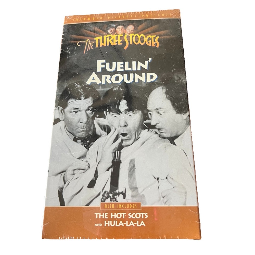 The Three Stooges Fuelin Around‎ VHS Vintage Classic New Sealed 1993